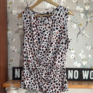 Leopard Print Sleeveless Top